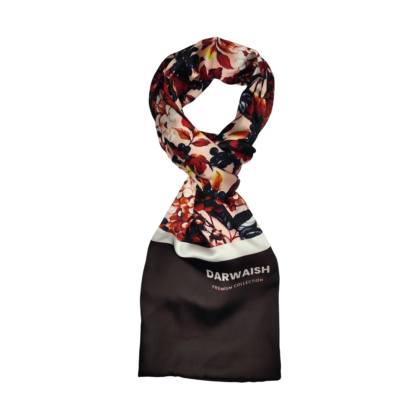 Antique Floral Silk Scarve