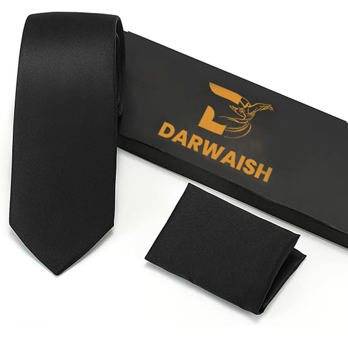Black Necktie & Pocket Square Collection