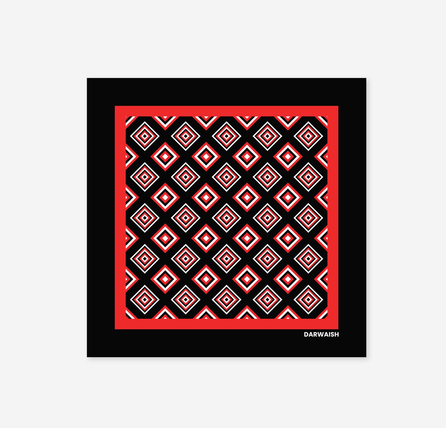 Red Reign- Silk Pocket Square for Men