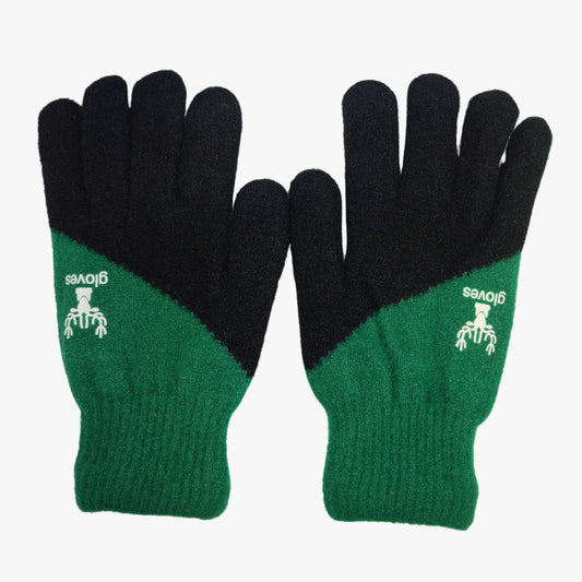 Sports Winter Gloves Synthetic Material - Black & Green