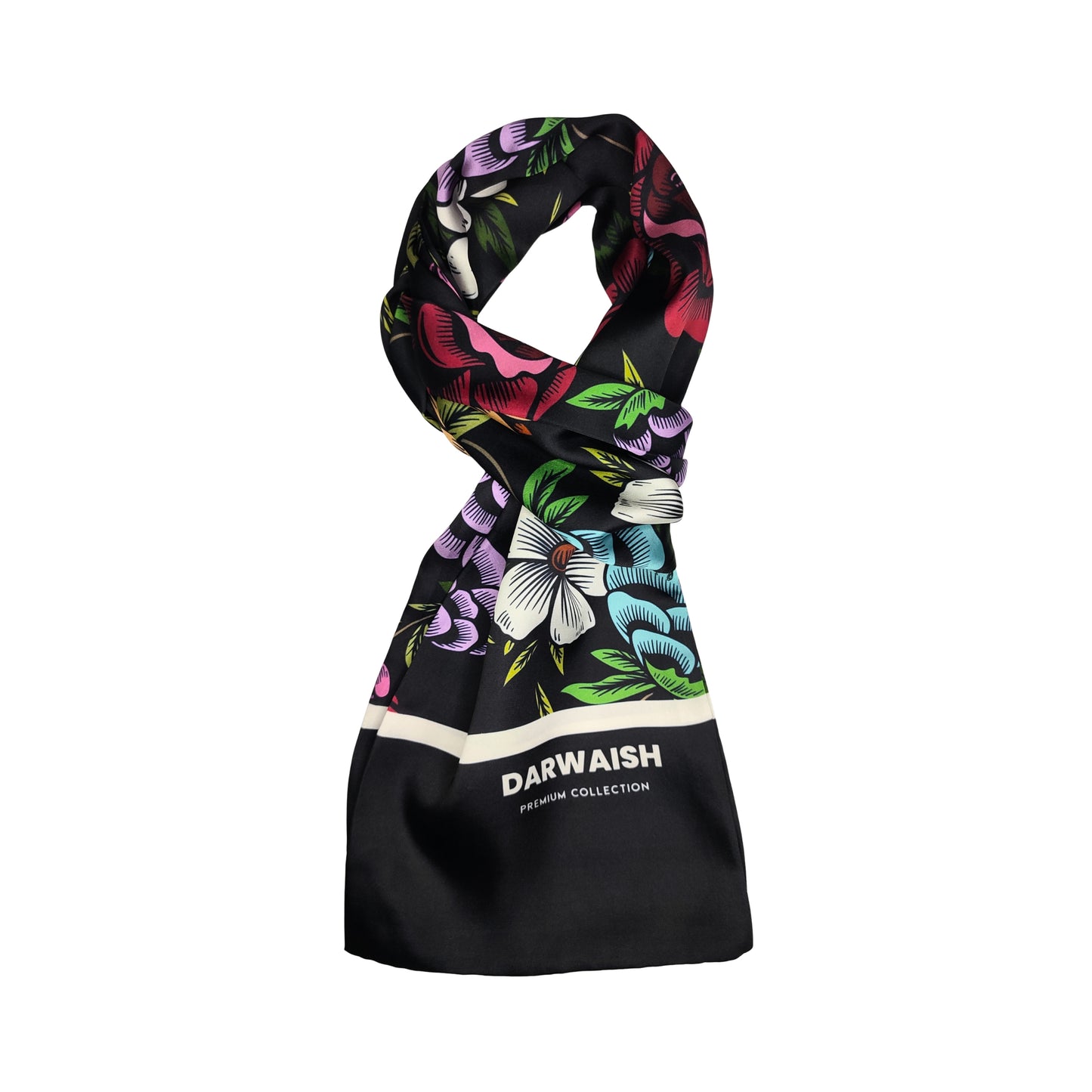 Unique Flower Silk Scarve