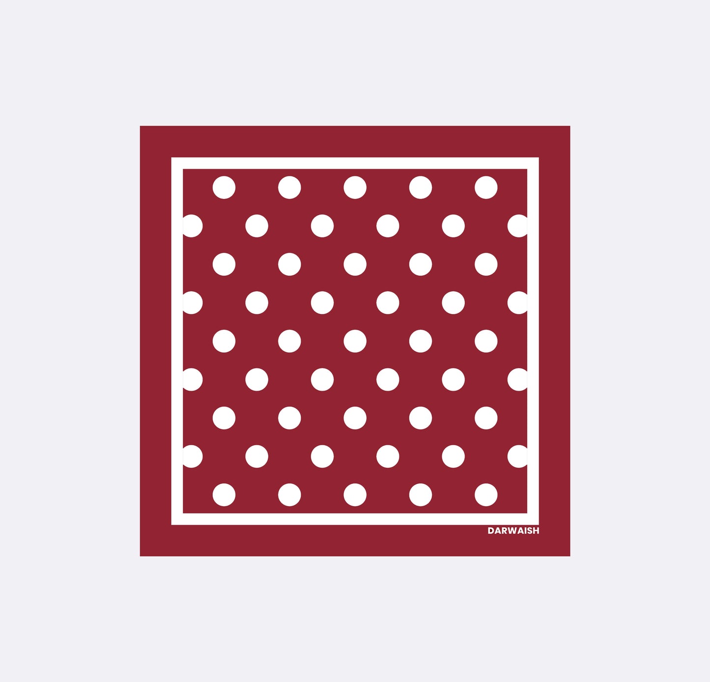 Red Polka Doted Silk Pocket Square