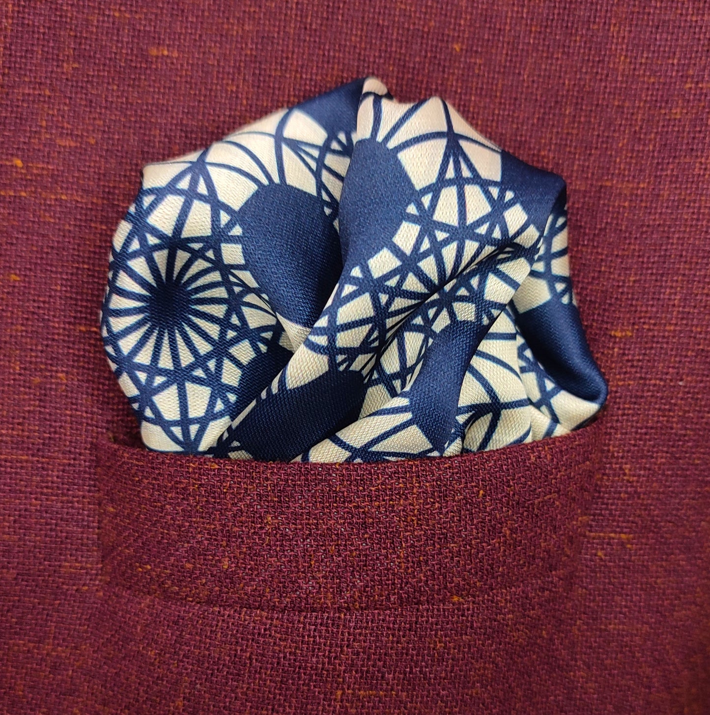 Moorish Ivory- Silk Pocket Square for Men