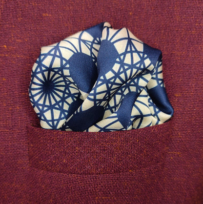 Moorish Ivory- Silk Pocket Square for Men