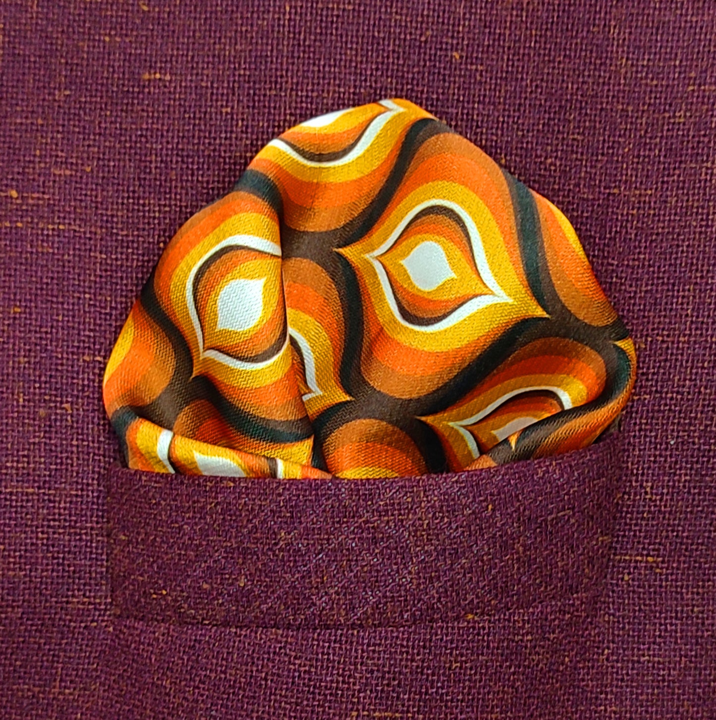 Golden Prism-Silk Pocket Square for Men