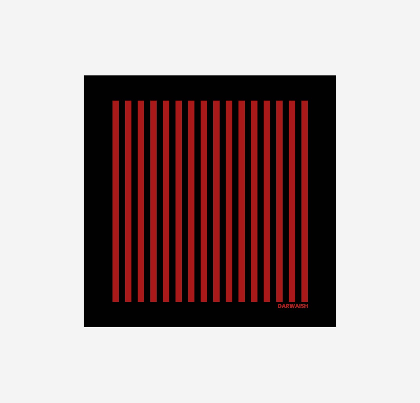 Black and Red Lining Silk Pocket Square