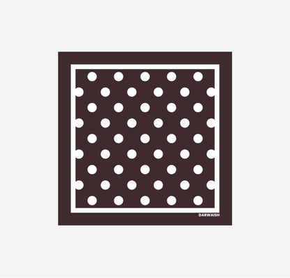 Polka Doted Silk Pocket Square