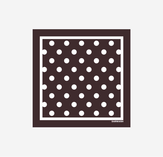 Polka Doted Silk Pocket Square