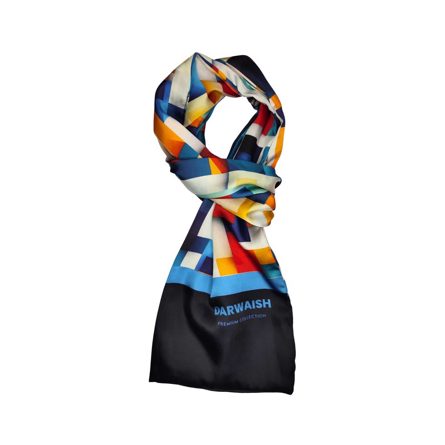 Cubist Harmony Silk Scarve