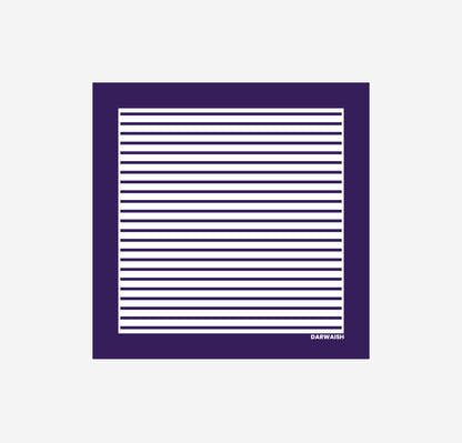 Purple Lined Pocket Square