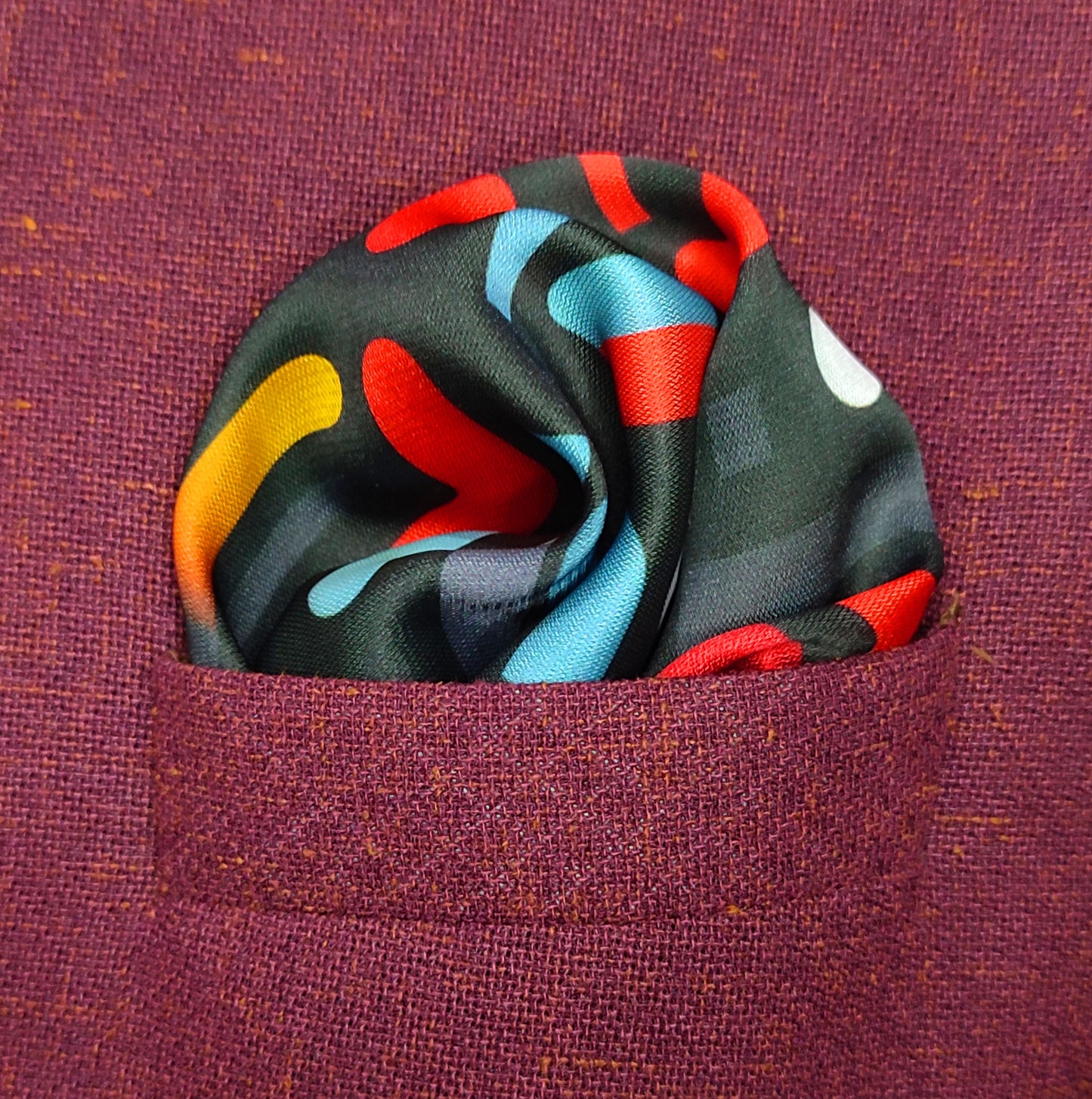 Urban Circuit- Silk Pocket Square for Men