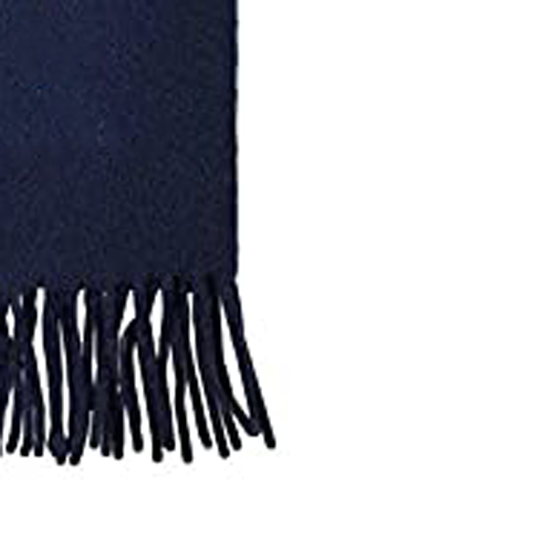 Plain Blue Wool Blended Muffler