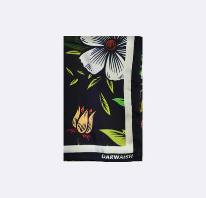 Multi Floral Silk Pocket Square