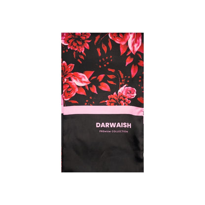 Pink Floral Silk Scarve