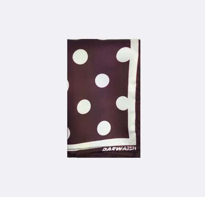 Polka Doted Silk Pocket Square