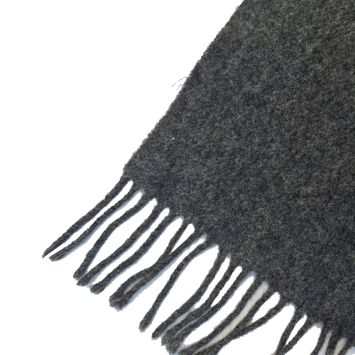 Plain Grey Wool Blended Muffler
