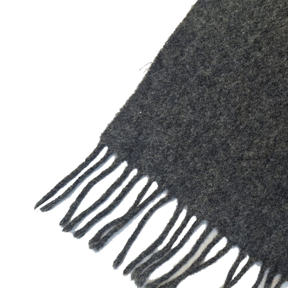 Plain Grey Wool Blended Muffler