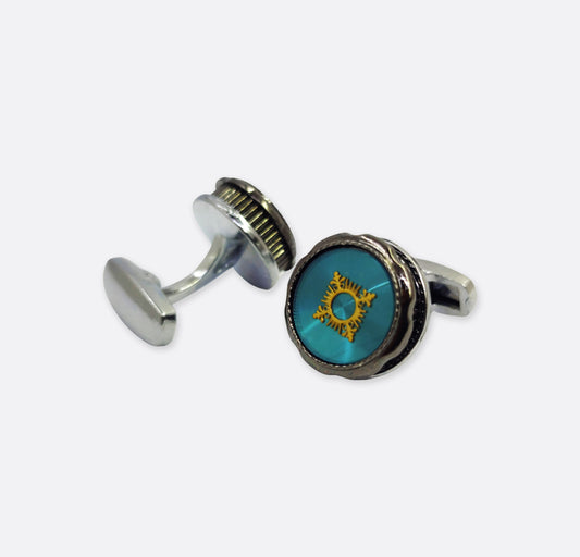 Green Crystal Cufflinks