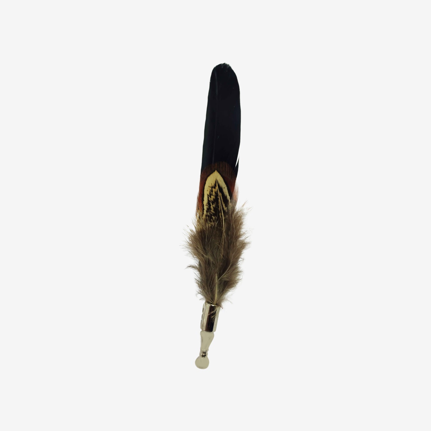 Black Feather Lapel Pin