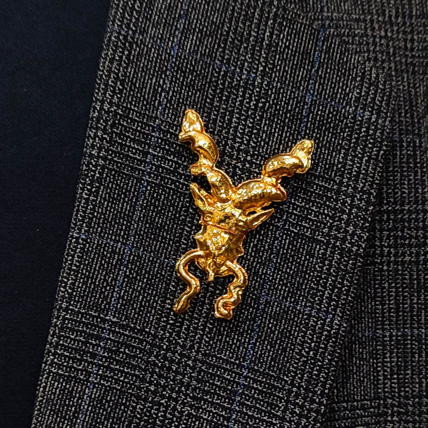 Golden Markhor Lapel Pin