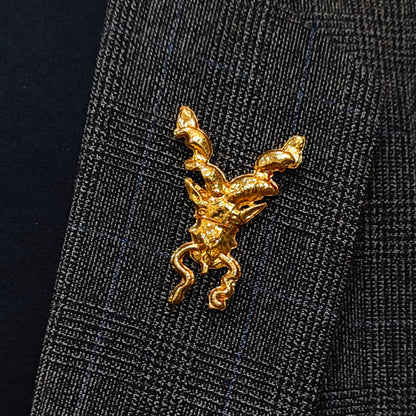 Golden Markhor Lapel Pin