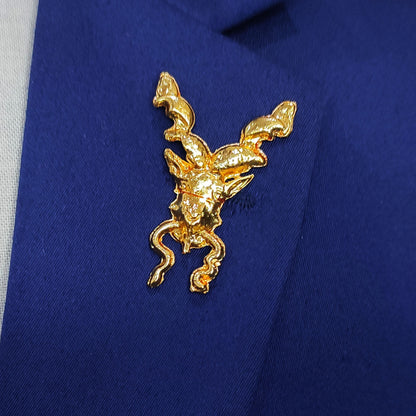 Golden Markhor Lapel Pin