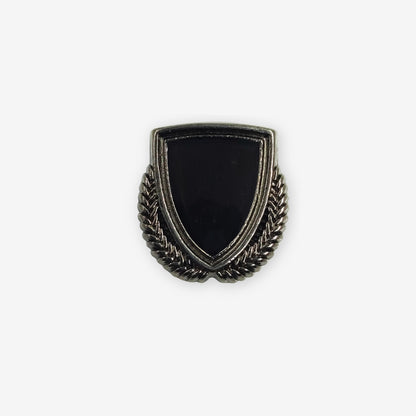 Black Shield Lapel Pin