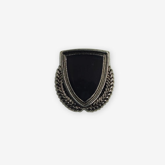 Black Shield Lapel Pin