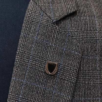 Black Shield Lapel Pin