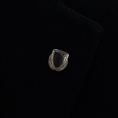 Black Shield Lapel Pin