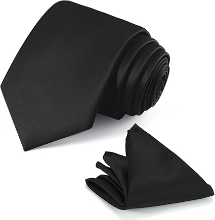 Black Necktie & Pocket Square Collection