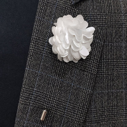 White Rose Lapel pin