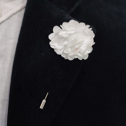 White Rose Lapel pin