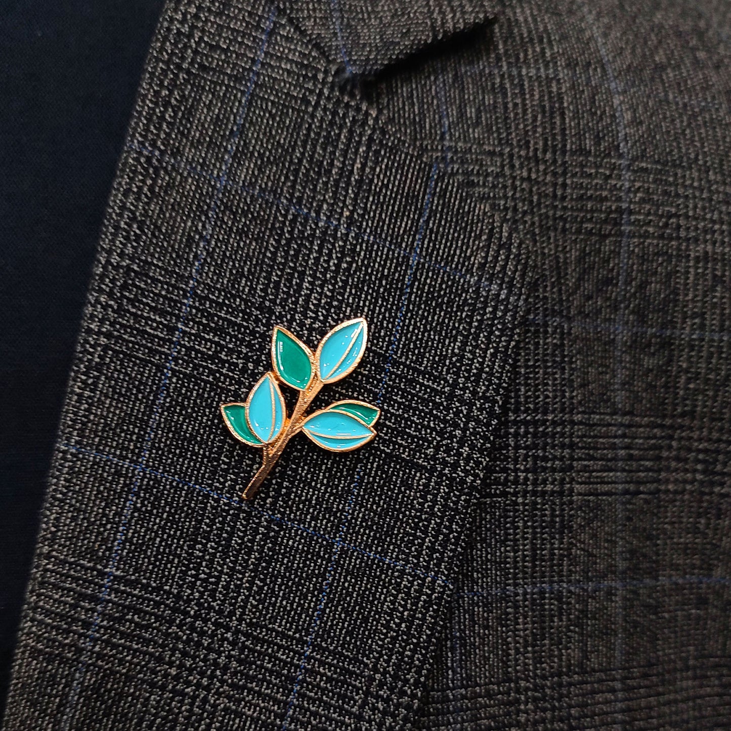 Blue plum Lapel Pin