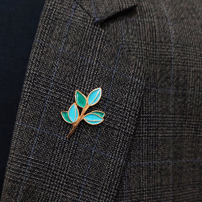Blue plum Lapel Pin