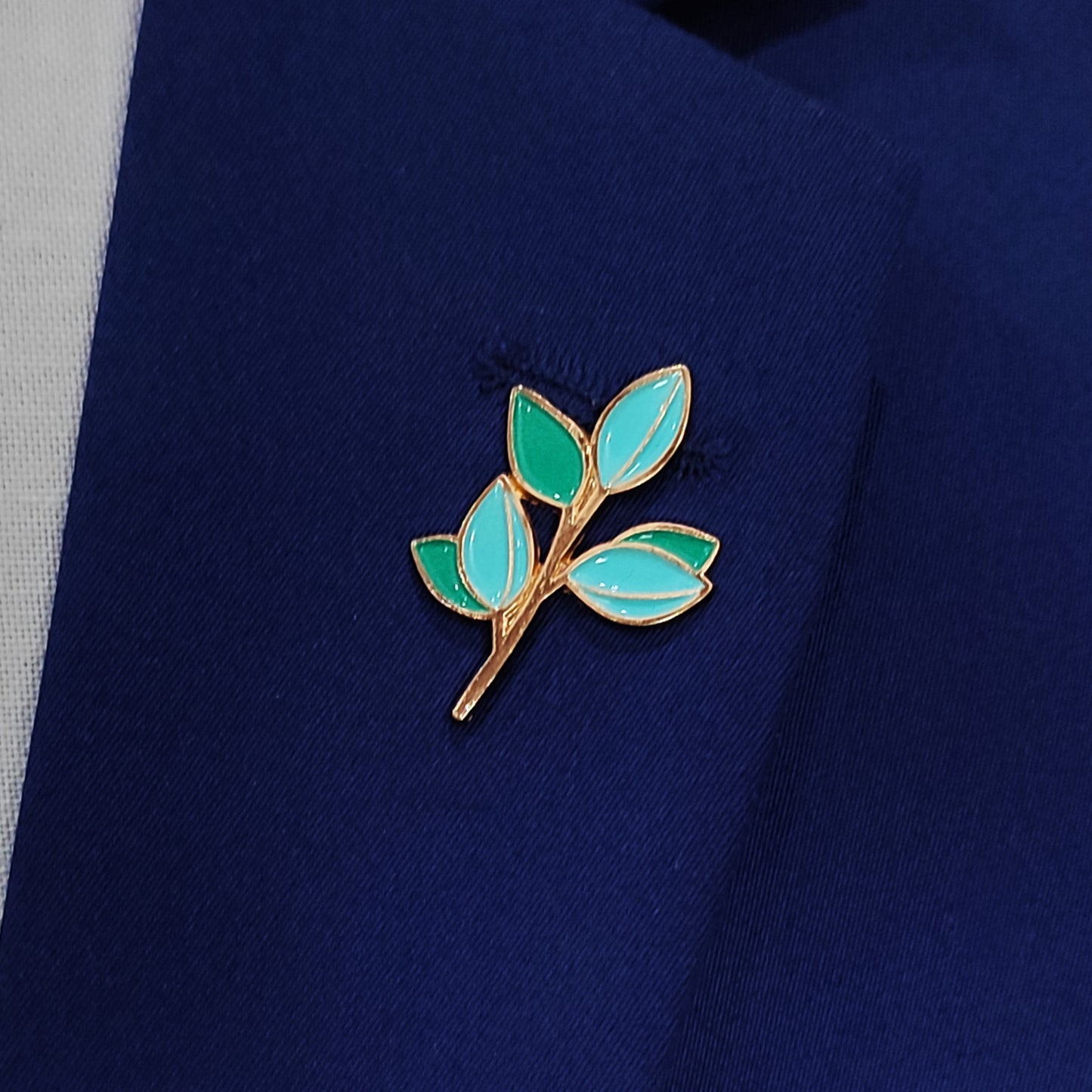 Blue plum Lapel Pin