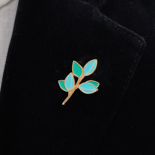 Blue plum Lapel Pin