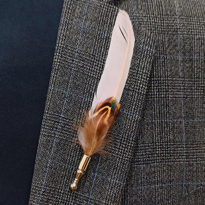 White Feather Lapel Pin