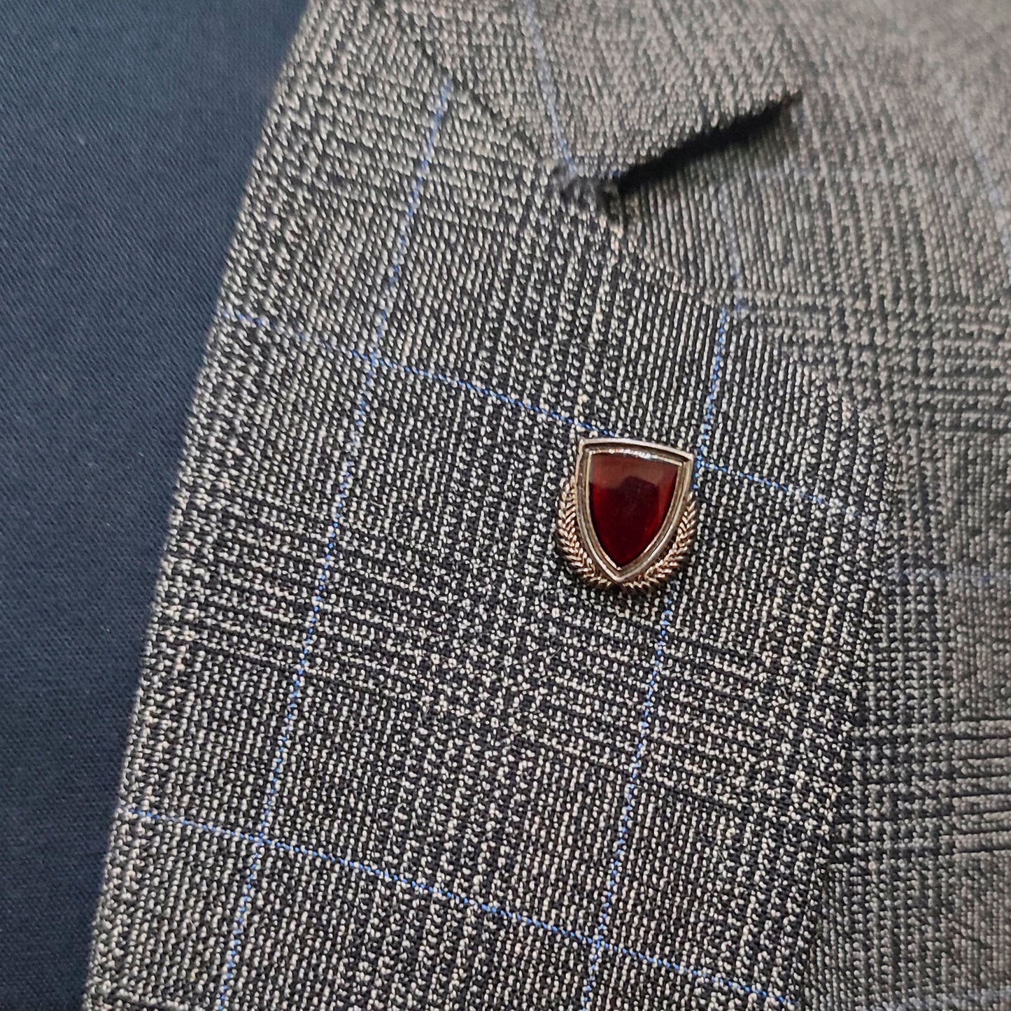Crimson Shield Lapel pin