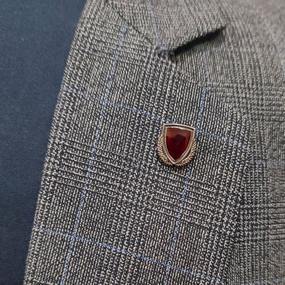 Crimson Shield Lapel pin