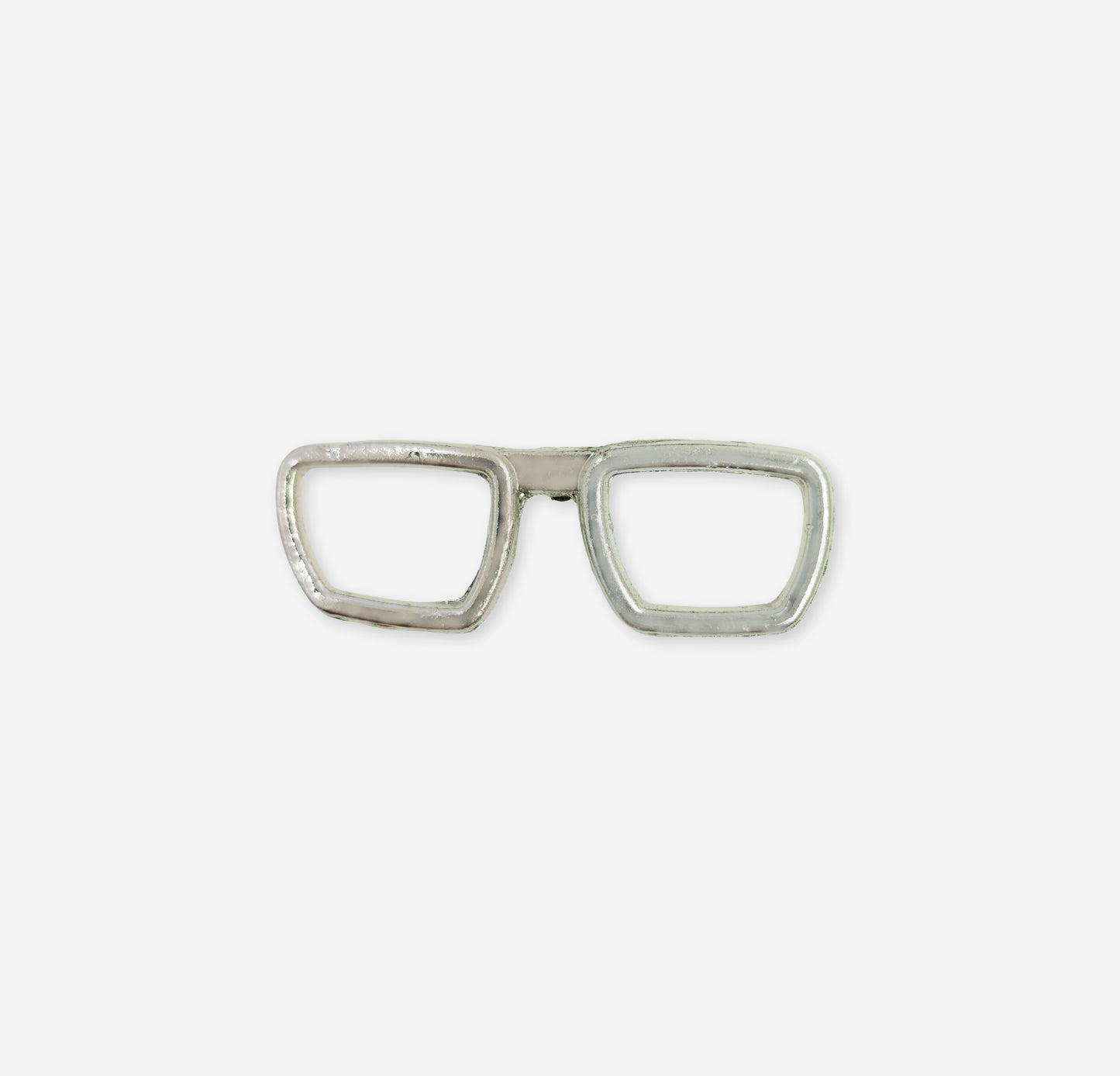 Silver Glasses Lapel pin