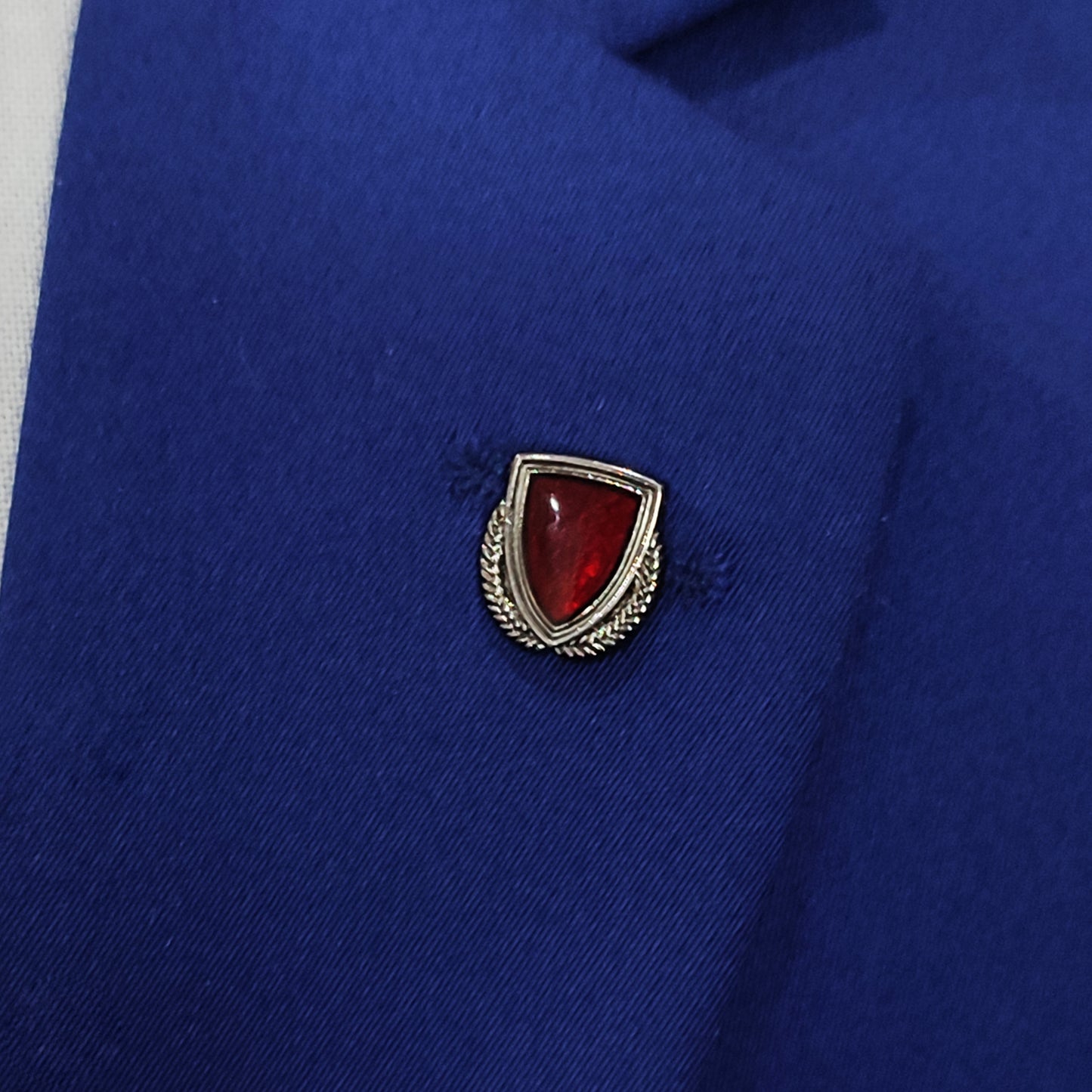 Crimson Shield Lapel pin