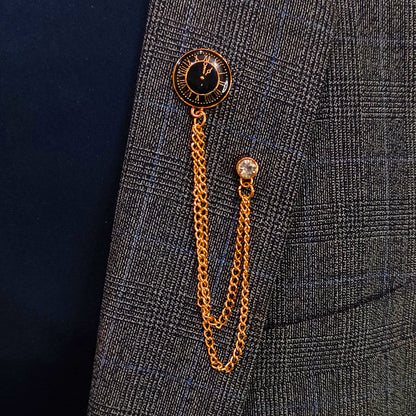 Vintage Clock Coin Lapel pin