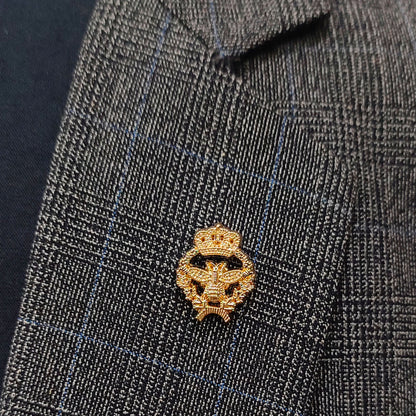 Golden Crowned Bee Lapel Pin
