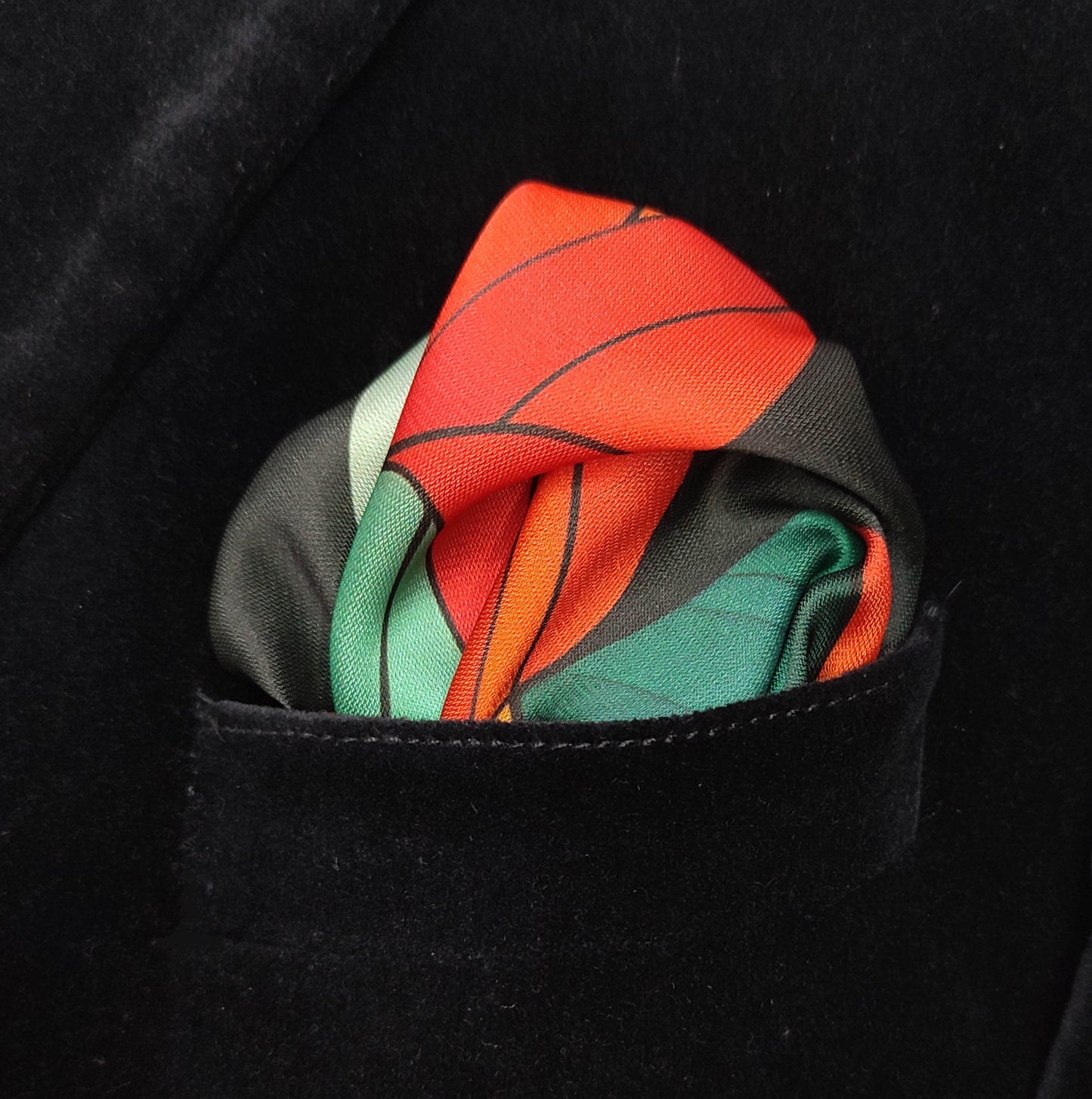 Emerald Mirage- Silk Pocket Square for Men