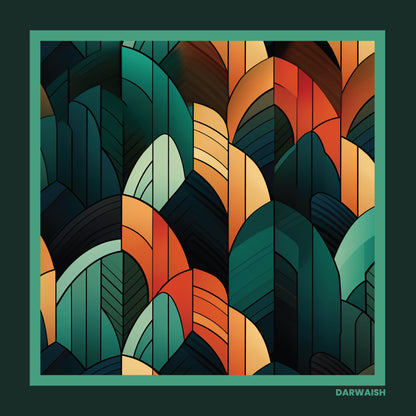 Emerald Mirage- Silk Pocket Square for Men