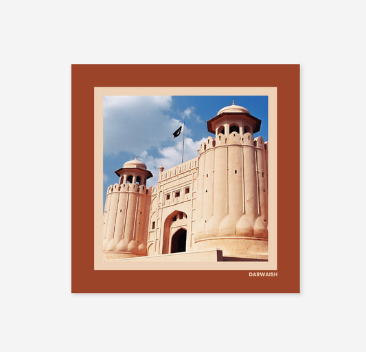 Lahore Fort Silk Pocket Square for Men