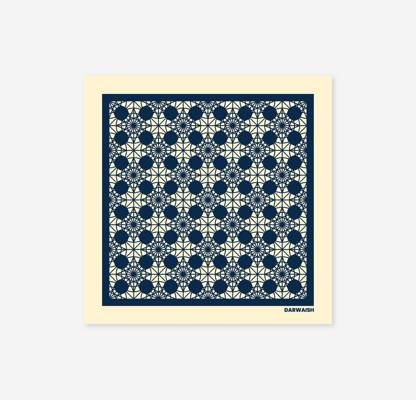 Moorish Ivory- Silk Pocket Square for Men