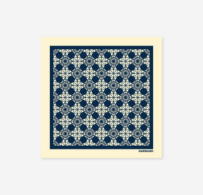 Moorish Ivory- Silk Pocket Square for Men