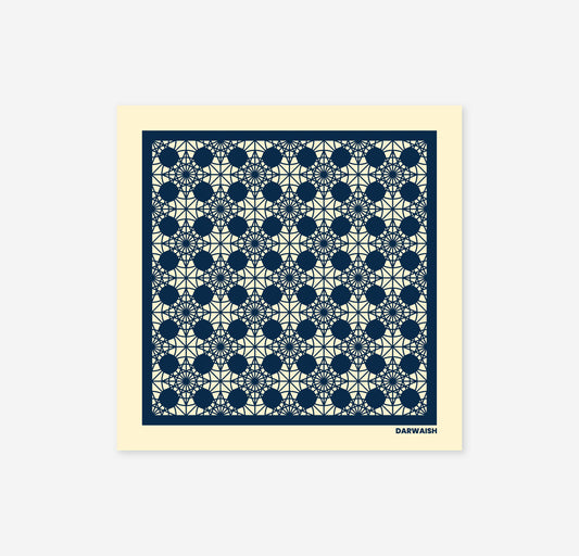 Moorish Ivory- Silk Pocket Square for Men